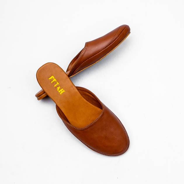 Fetah Male Brown Half Shoes